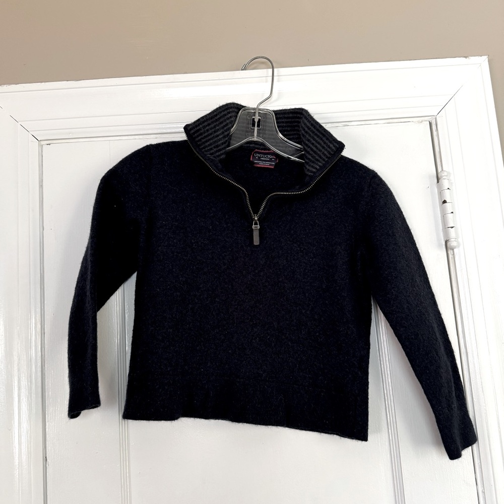 Untuckit Belguardo Boys Merino Wool Quarter zip